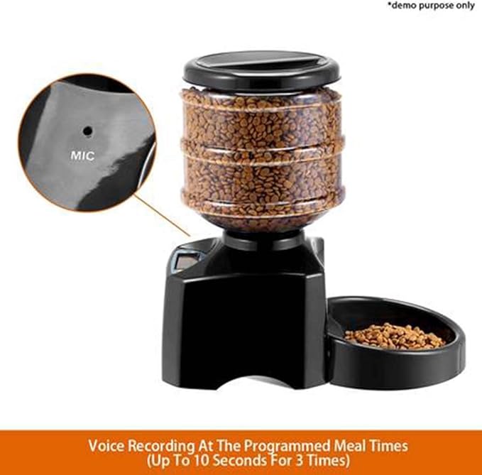 Pet Automatic Feeding Device Feeding Machine Dog and Cat Device Pet Feeding Timing Quantitative Feeding Machine 5.5L Intelligent Portable