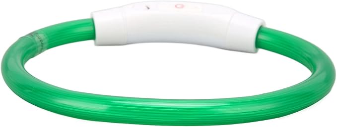 Light Up Dog Collar, Dog Collar Light LED Dog Collar Rechargeable Rechargeable Flash Dog Necklace Light in The Dark Dog Collar Lighted Dog Collar for Large Medium Small Dogs