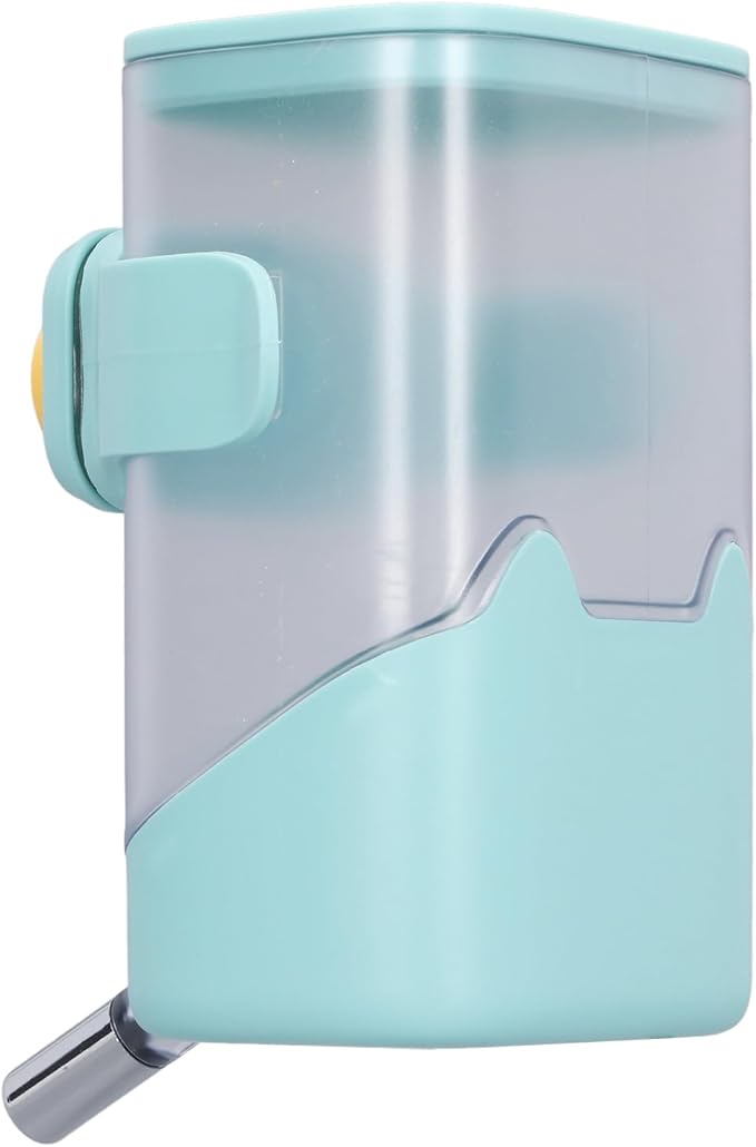 GOTOTOP Water Bottle For Dog Crate No Drip Pet Water Feeder, Food Grade Plastic Automatic Feeders Pet Water Dispenser with Stainless Steel Ball Cage Hanging Design for Cat Dog, 3.9 X 4.7 X 6.9in (GOTO
