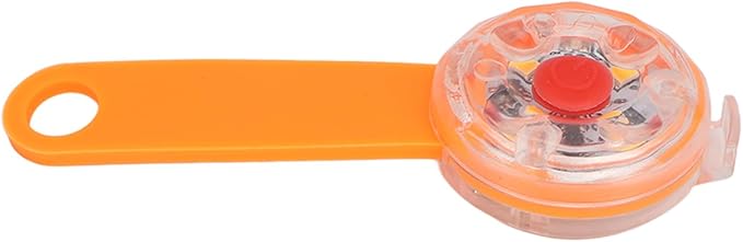 LED Dog Light Pendant, 3 Light Modes USB Rechargeable Large Capacity Battery for Pet Collar, Bag, Bike (Orange)