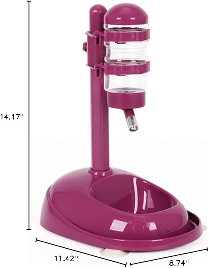 Pet Bowls Pet Dog Automatic Water Feeder Drinking Bottles Food Dispenser Teddy Cat Bowl Pet Supplies Red