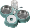 Mipcase Automatic Pet Feeder Water Dispenser Non- Dog Accessory Bowls Convenient Multi-Function Kit for Cats Dogs Easy Busy Pet Owners