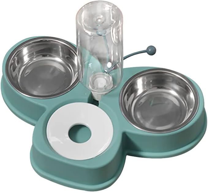Mipcase Automatic Pet Feeder Water Dispenser Non- Dog Accessory Bowls Convenient Multi-Function Kit for Cats Dogs Easy Busy Pet Owners