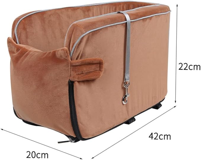Car Dog Bed Non-Slip Pet Travel Cushion Washable and Durable Dog Car Seat for Comfort and Safety Lightweight Portable Design