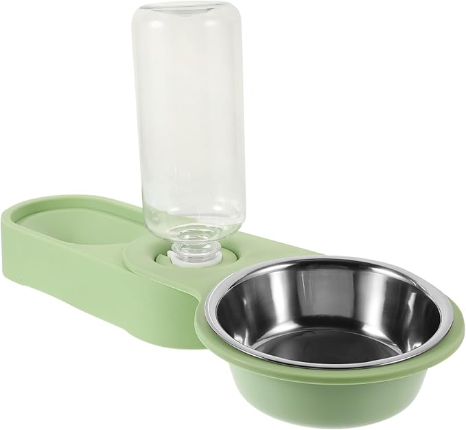 Automatic Pet Feeder Dual Bowls Rotating Corner Design for Cats and Dogs Easy to Install No Water Leakage for Animals
