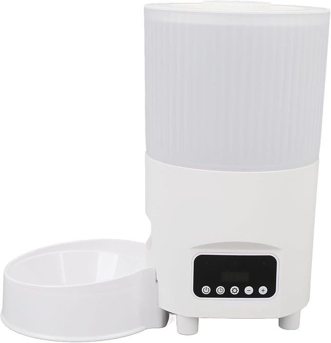 Smart Pet Feeder, Automatic Cat Feeder with Remote Control, Timer, 3L Capacity Grain Bin, Multiple Feeding Modes, Cat Food Dispenser, Anti Overflow Auto Pet Feeder for Cats and