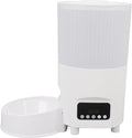 Automatic Cat Feeder 3L Large Capacity Smart Pet Food Dispenser Pet Feeding Device for Indoor Home (White Button Version)