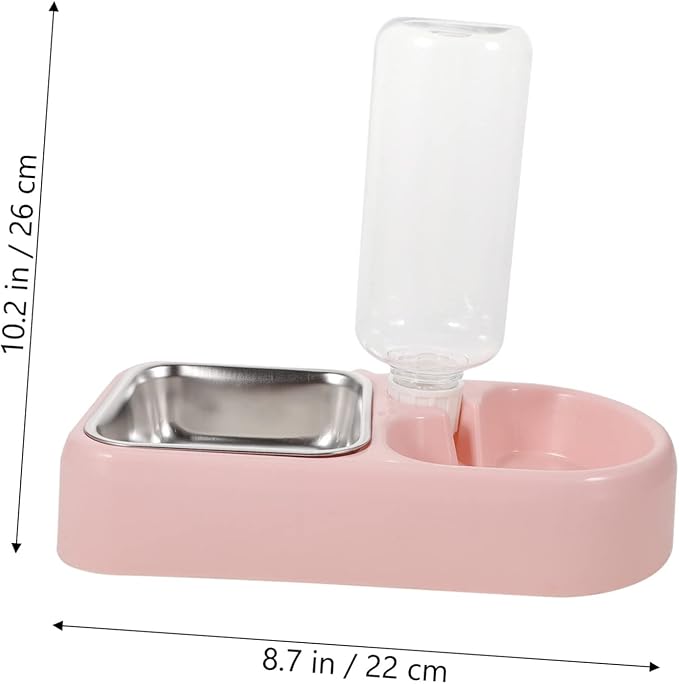 Double Pet Water Feeder Creative Water Dispenser for Dogs and Cats Unique Non-tip Design Smooth for Easy Cleaning Automatic Drinking Tool for Home and Pet Shops