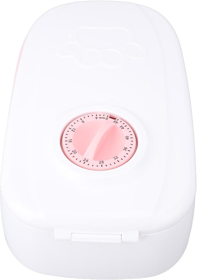 Automatic Pet Feeder Intelligent Timed Dry Wet Food Bowl for Dogs Cats Medium Rugged and Easy to Clean White (Rosy)
