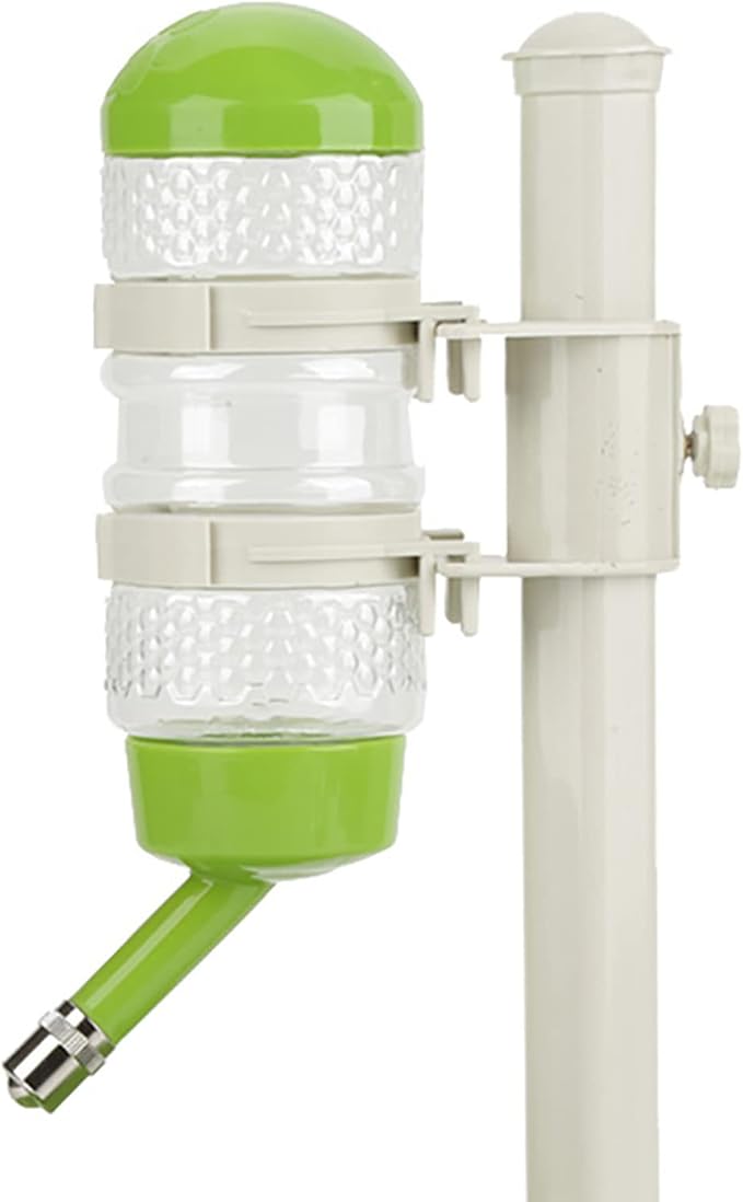 Pet Water Dispenser and Food Bowl, Pet Dog Cat Water Food Feeder Bowl Bottle Standing Dispenser, Height Adjustable Automatic Water Dispenser Feeding Station for Pets Cats Dogs