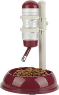 Adjustable No Drip Pet Water Dispenser - Portable Dog & Cat Water Bottle Stand (Brown)