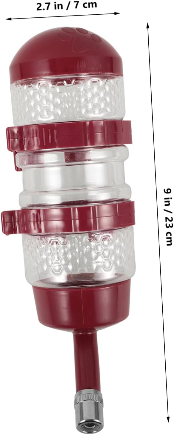 DECHOUS Hanging Water Bottle Dispenser Dog and Cat Feeder Pet Cage Accessory Automatic Pet Waterer for Healthy Drink