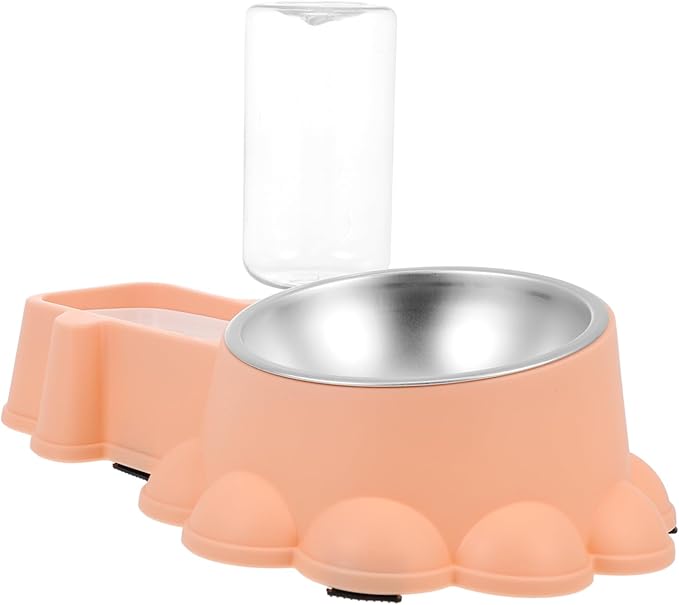 MERRYHAPY Multifunctional Pet Food Dispenser and Water Bowl Automatic Feeder for Dogs and Cats Easy to Safe for Pets for Home Use