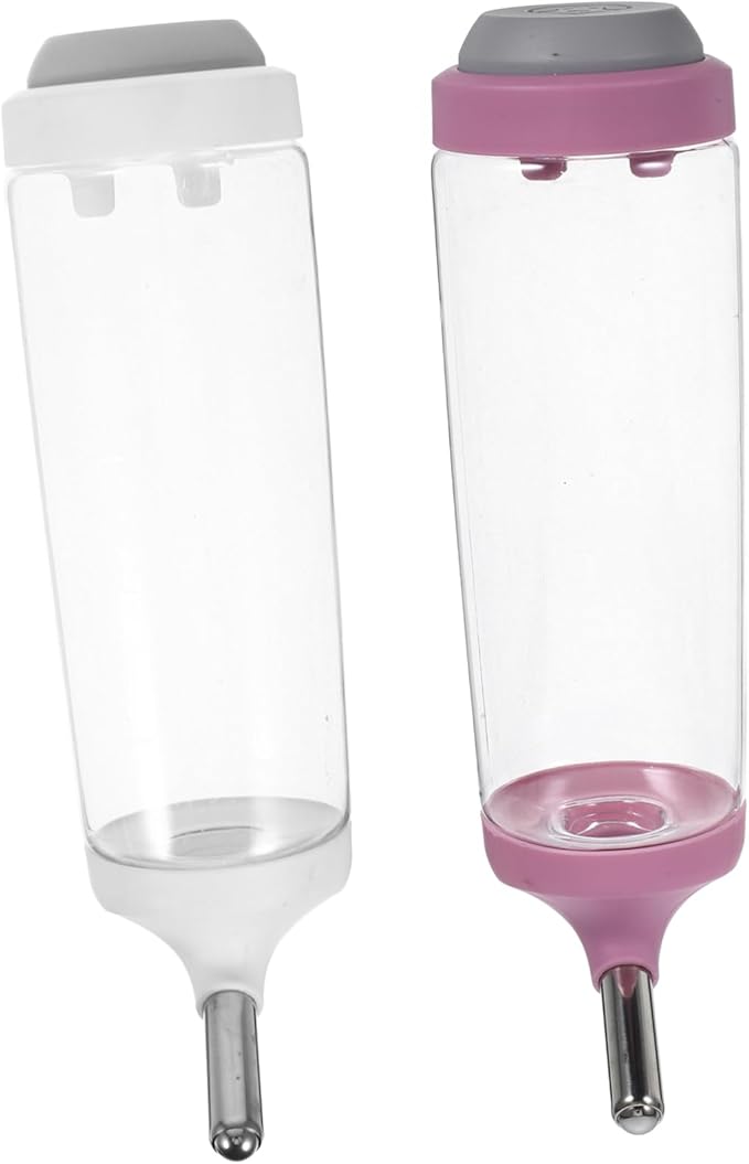 BESTonZON 2PCS Automatic PET Water Feeder Hanging Dispenser for Dogs Cats and Rabbits Sturdy Water Bottle Easy to Install for PET Accessories