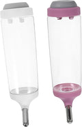 BESTonZON 2PCS Automatic PET Water Feeder Hanging Dispenser for Dogs Cats and Rabbits Sturdy Water Bottle Easy to Install for PET Accessories