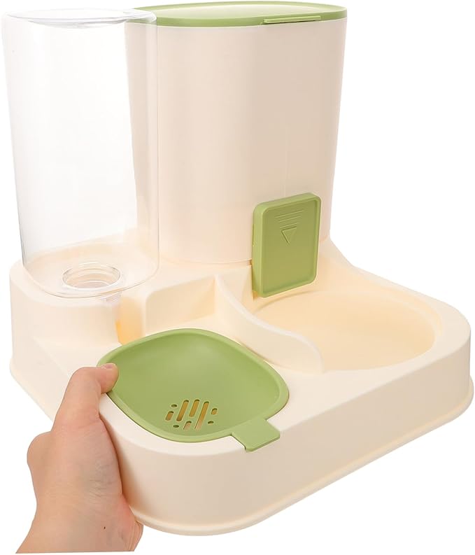 Large Capacity Automatic PET Water Feeder Dry Wet Separation Water and Food Dispenser for Dogs and Cats Detachable Design Fall Feature