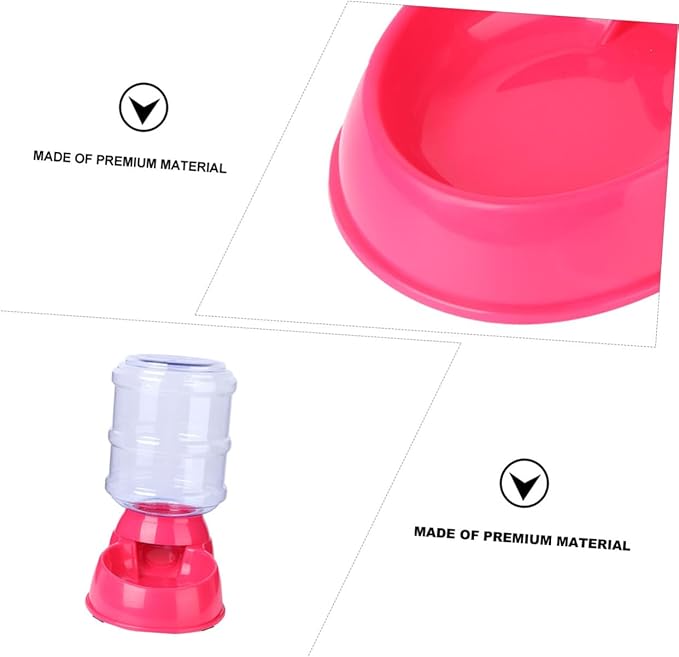 Automatic Pet Feeding Device Cat Food Dispenser Water Fountain Bowl Leakproof