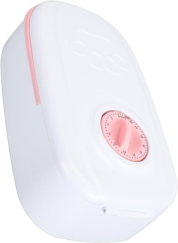 ANGGREK Automatic Pet Feeder, Intelligent Timed Pet Feeder Sturdy Single Meal for Cats (Pink)