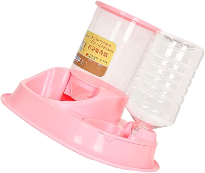 Happyyami Automatic Feeding and Drinking Bowl Large for Cats and Dogs Gravity Feeder Easy to Use and Maintain