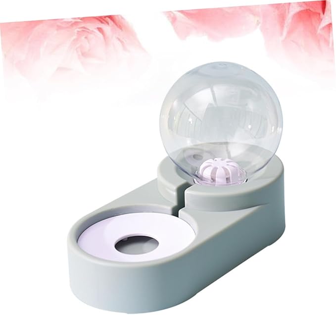 BESPORTBLE Automatic Pet Water Feeder Double Bowls Blue Design Convenient Water Dispenser for Cats Dogs Smooth Surface No Spills for Home Pet Shops