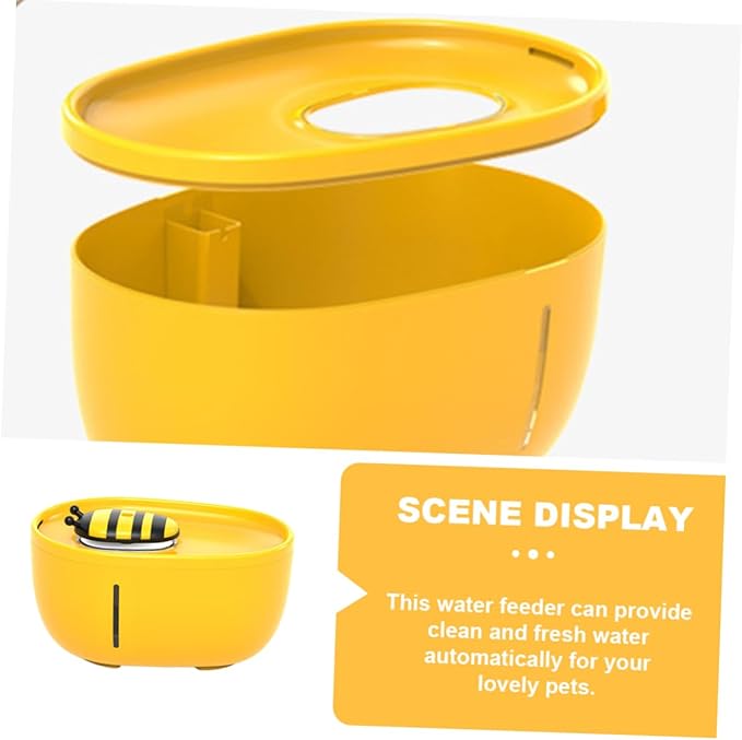 HEMOTON Automatic Dog and Cat Water Dispenser Compact Pet Water Feeder Filter for Home Use Convenient Design for Pets