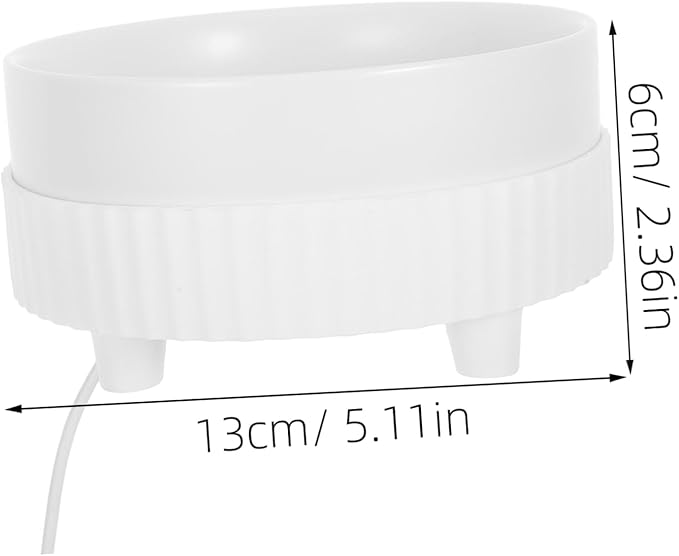 BESPORTBLE Pet Feeder Ceramic Bowl Automatic Cat Water Dispenser Warm Water Bowl Noisy Indoor Cat Safety
