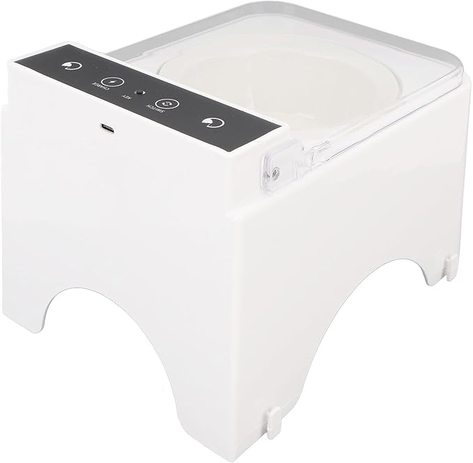 Automatic Intelligent Cat Dog Feeder Bowl, Smart Pet Feeder with Sensing Technology for Cats and Dogs, High Strength Materials, Lid Design, Raised Eating Angle (Style 2)