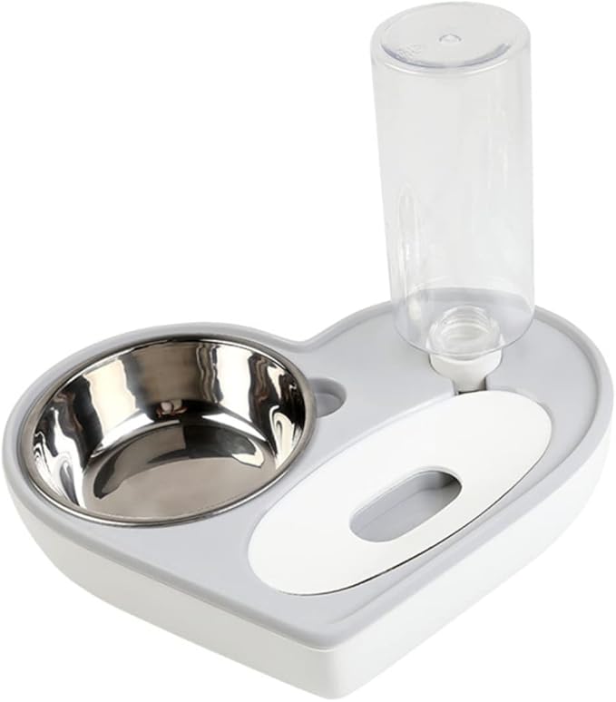 BESPORTBLE Dog Water Bowl Dispenser Auto Pet Drinking Supplies Heart Shaped Bowl Non-Slip Pet Water Feeder Cat Dog