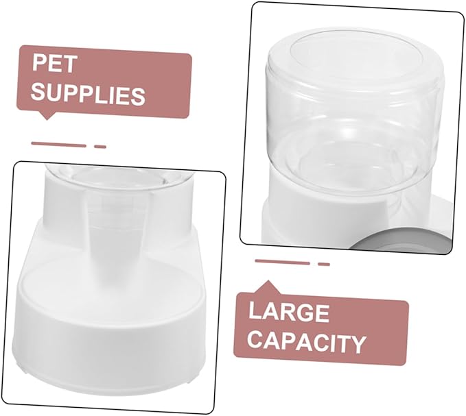 2pcs Automatic Feeder Dispenser for Cats Dogs Self-Filling Water and Food Bowl Lightweight Break-Resistant Pet Supply