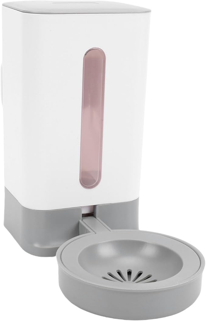 Pssopp 1.5L Automatic Pet Water Dispenser, BPAFree Durable Plastic, System for Dogs and Cats, Ideal for Cages and Travel (Grey)