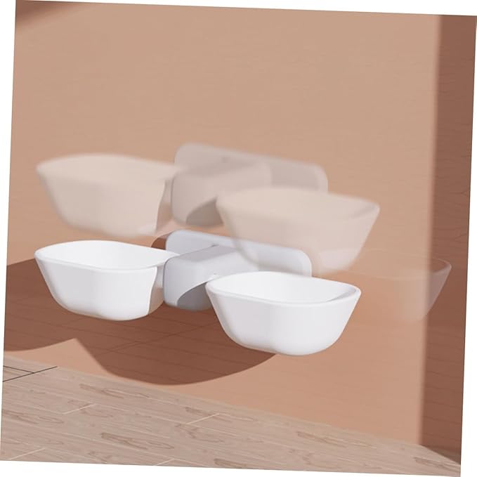 1pc Wall-Mounted Pet Hanging Bowl Removable Double Feeder for Cats and Dogs Space-Saving Design Food Storage Capacity Automatic Water and Food Dispenser