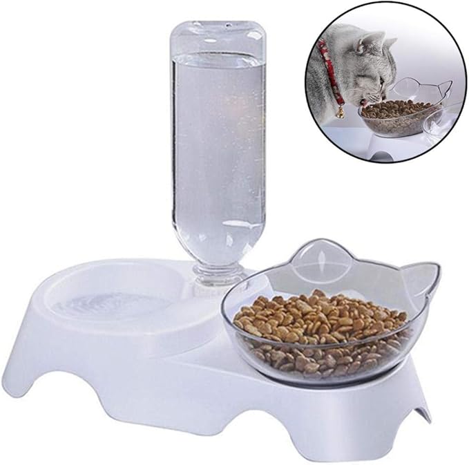 Pets Feeder Bowl Dog Dishes Plastic Anti Slip Pet Drinkers Cat Dog Automatic Feeder Drinking Pet Bowl Water Bowl for Pets Dog Automatic Drinkers