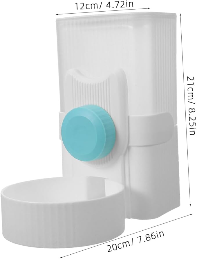 Pet Cage Water Feeder Automatic Dispenser for Dogs and Cats Easy to Install and Clean Suitable for Cages Wire Spacing Essential Pet Accessory Sky Blue
