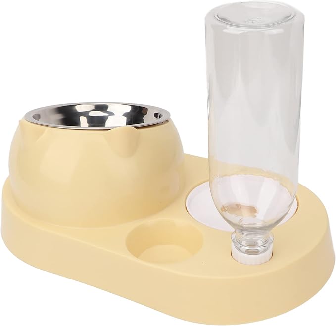 Automatic Pet Water Feeder, Stainless Steel Bowls, Easy to Clean, for Small to Medium Dogs and Cats