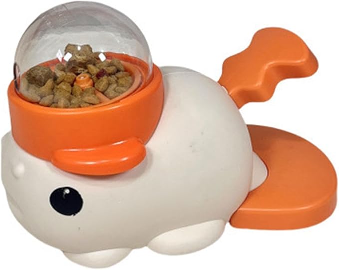 PANGBOER Fish Press Activated Pet Treat Dispenser For Dog Food Release Encourages Indoor Exercise And Mental