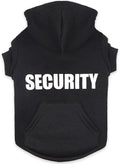 Dog Hoodie Security Dog Sweater Soft Brushed Fleece Clothes Hoodie Sweatshirt with Pocket Sweaters for Medium Dogs(M)