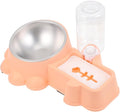 Automatic Pet Food and Water Dispenser Bowl Wear-Resistant Stainless Steel Dog Feeder with Container for Safe and Easy Feeding