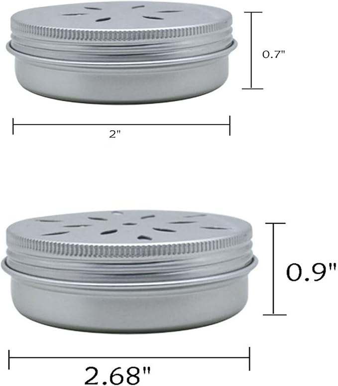CHENGXINWENHUA Dog skent Work tins 6 Pack，Dog Scent Training Box，Dog Nose Work containers (6pc L+6pc S)