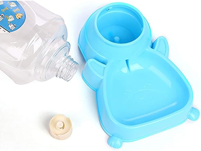 Pet Food 4.0L Large Capacity Pet Automatic Feeding Dog Bowl Cat Dog Food Bowl Plastic Pink