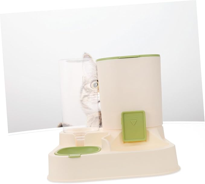 Automatic Pet Food Water Dispenser Large Safe No Spill for Dogs Cats Pet Stores Easy to Clean