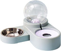 Pet Water Fountain for Dogs Cats Puppies Automatic Dual Bowl Feeder Deshedding Nozzle Pet Drinking Tool