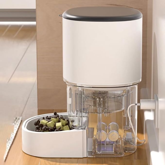 Smart Camera Pet Feeder with HD Camera, 4L Automatic Dog & Cat Food Dispenser with Wi-Fi, 2-Way Audio, Timer & Remote Control for Small/Medium Pets