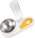 Luxshiny Pet Automatic Feeder and Drinking Bowl for Dogs and Cats Anti-Fall Detachable Dog Food Feeder with Water Dispenser White Household Pet Feeding Supplies for Puppies