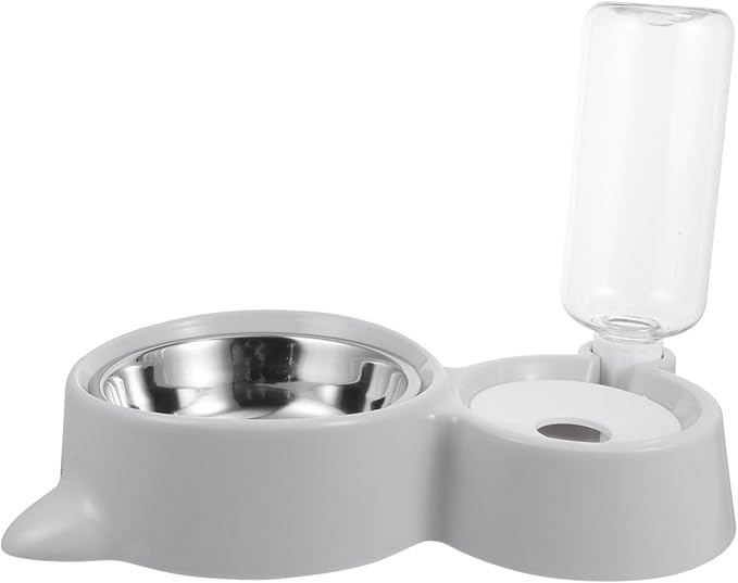 VICASKY Pet Water Dispenser and Feeder Bowl Automatic Dog Water Bowl with Unique Spill Design for Pets Easy to and Refillable