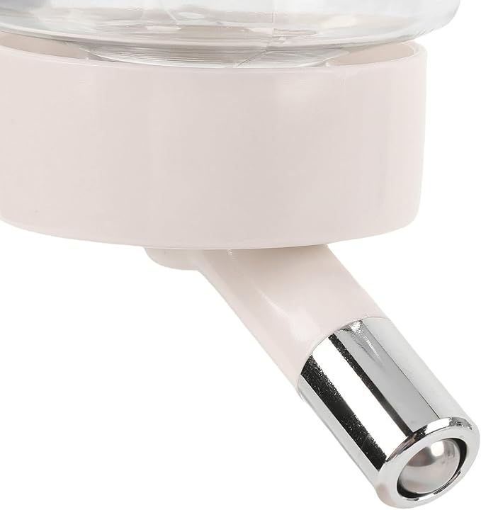Automatic Standing Water Dispenser Bowl, Pet Adjustable Height Feeder for Water 500ml Capacity Standing Water Feeder with Detachable Bottles Ideal for Dogs Cats (Beige)