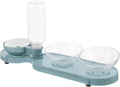 Dual-use Cat Feeder Automatic Water Dispenser Pet Tilt Bowl Cat Water Dispenser Easy to Clean