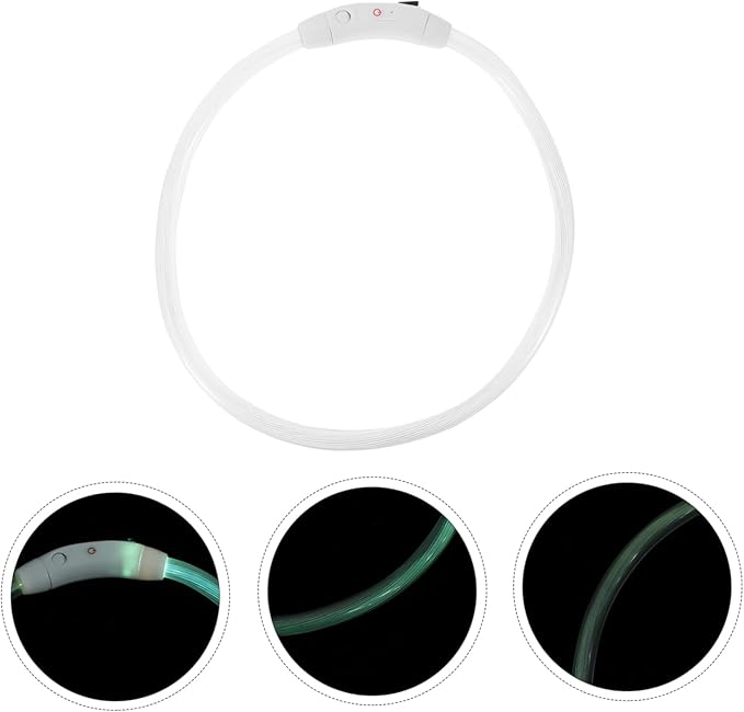 Hemoton Glowing Pet Collar Led Puppy Collar USB Charge for Dog for Pet Accessories