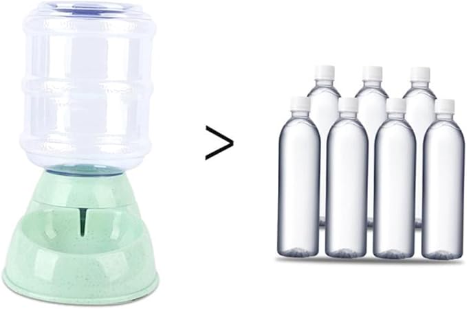 Milisten Pet Water Feeder Automatic Dispenser for Cats Dogs Removable Chassis Safe Material for Home Use Green