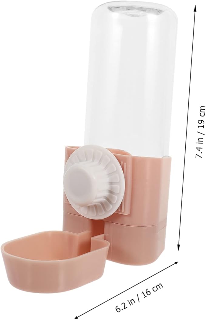 BESPORTBLE 3pcs Dog Water Dispenser for Pets Automatic Hanging Water Bottle for Dogs and Bottle for Easy Monitoring for Cages and Travel Stylish Pink