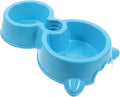POPETPOP Elevated Dog Food Bowl Water Bottle Attachment Automatic Pet Feeder for Dogs Slow Feeder